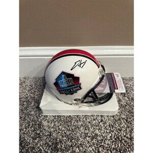 Edgerrin James signed autographed NFL Pro Football Hall Of Fame Mini Helmet JSA